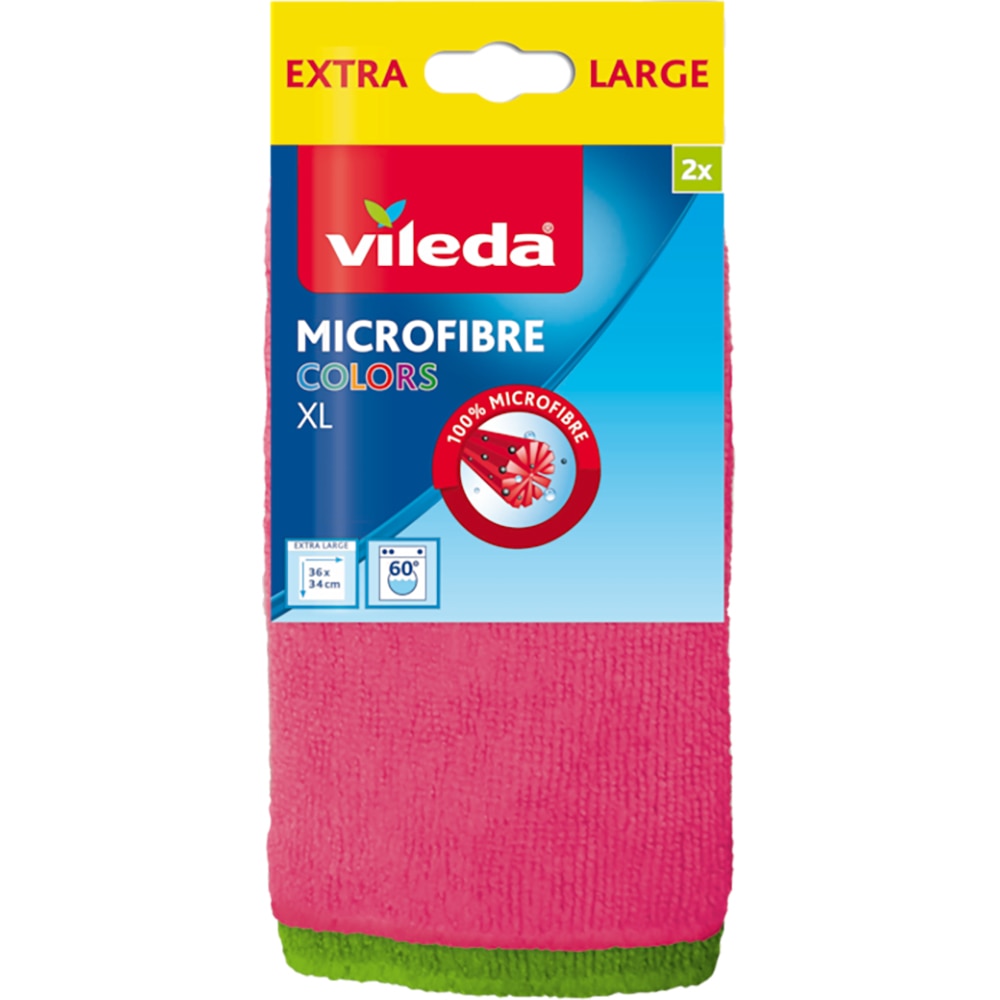 Laveta microfibra VILEDA Colors XL, 2 bucati
