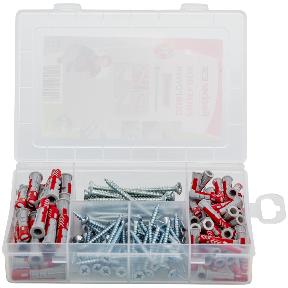 Profi-Box de dibluri duopower cu holsuruburi aferente  Fischer