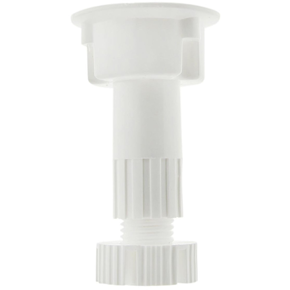 Picior baza mare mobilier, plastic, 28x100 mm, alb, set 4 bucati