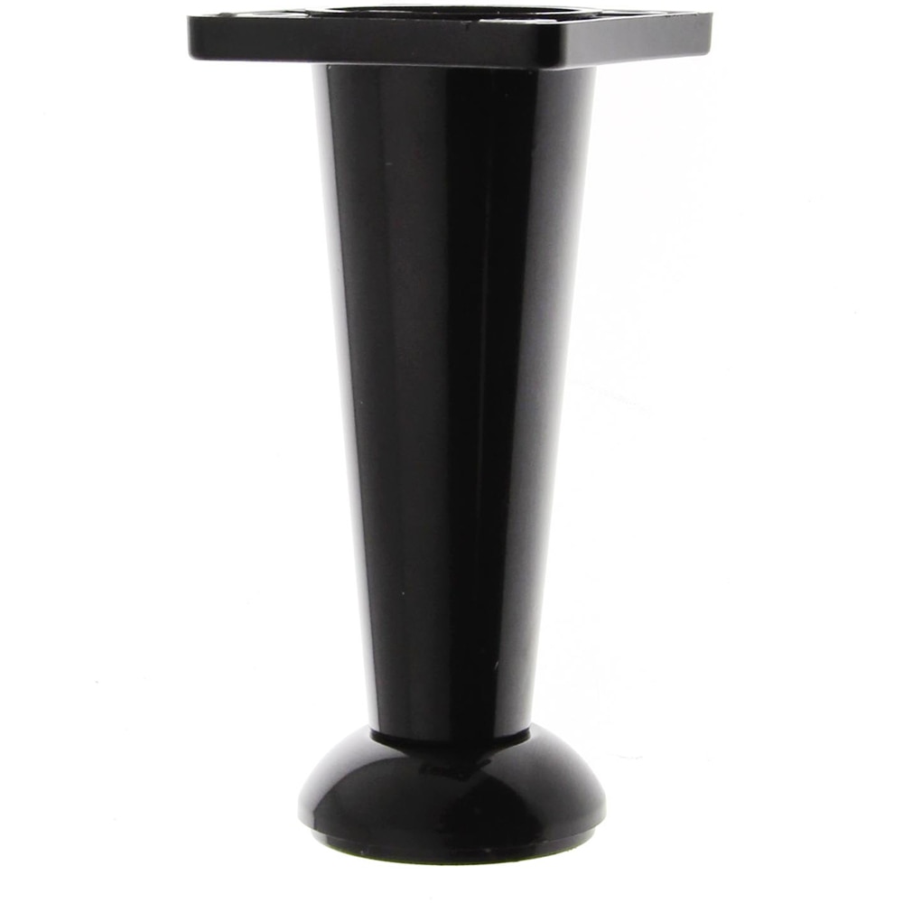 Set picior reglabil, plastic, 100 mm, negru, 4 bucati 4buc