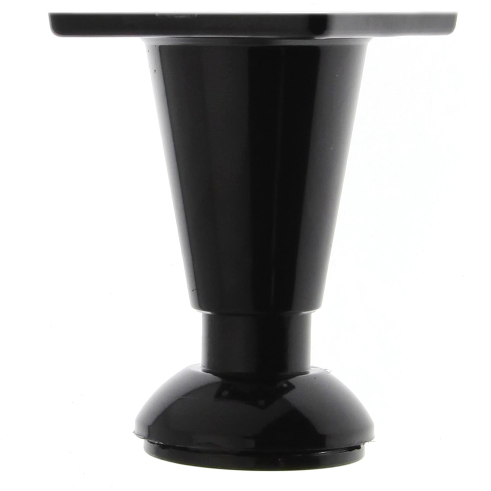 Set picior reglabil, plastic, 60 mm, negru, 4 bucati