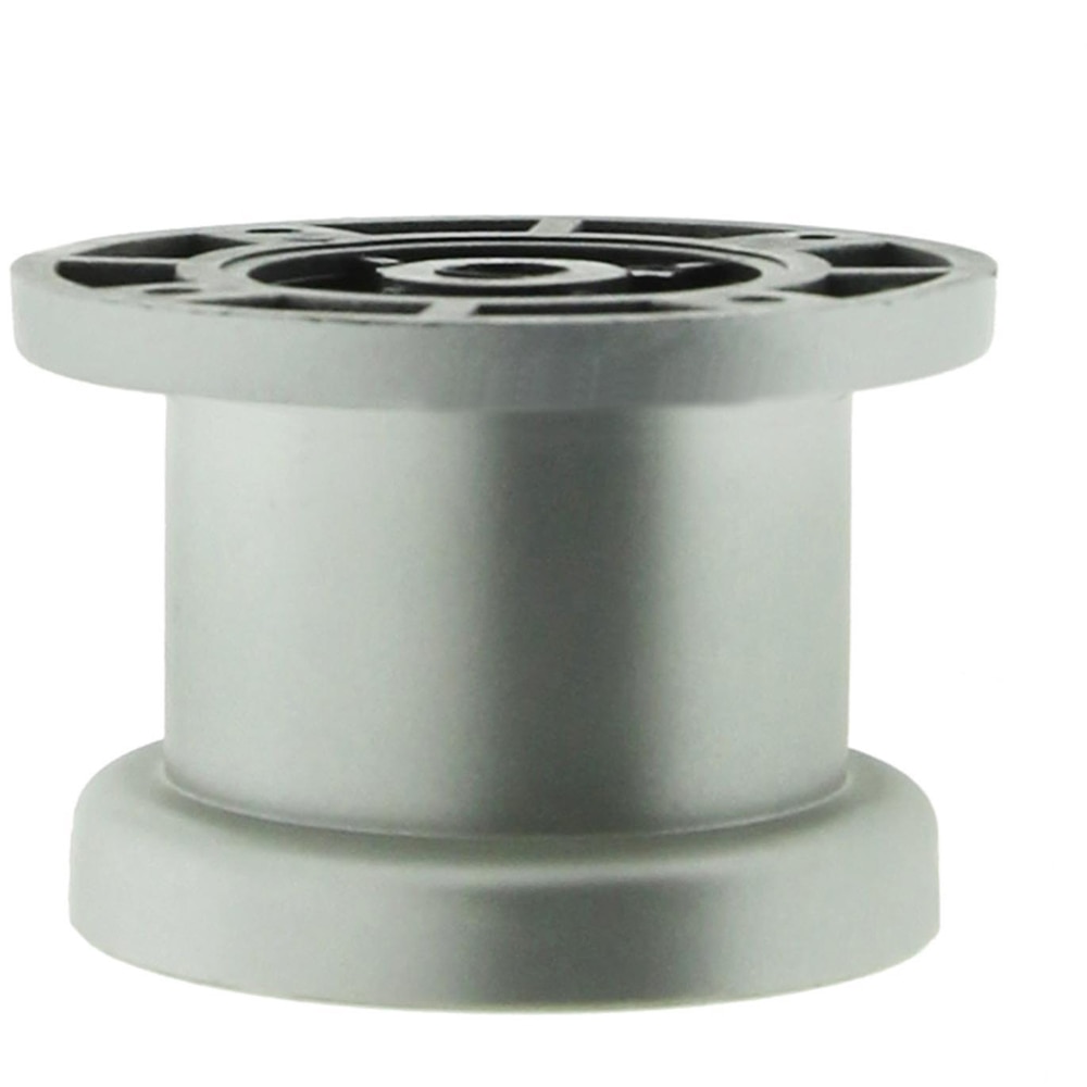 Picior, plastic, 50x50 mm, prindere rotunda cu surub, argintiu, 4 bucati