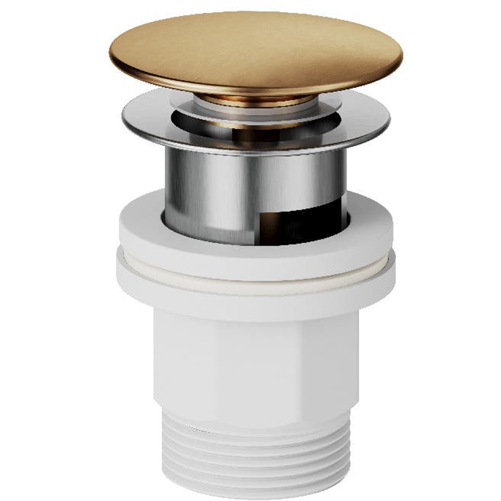 Baterie lavoar GOODHOME Owens, pipa inalta, alama, auriu