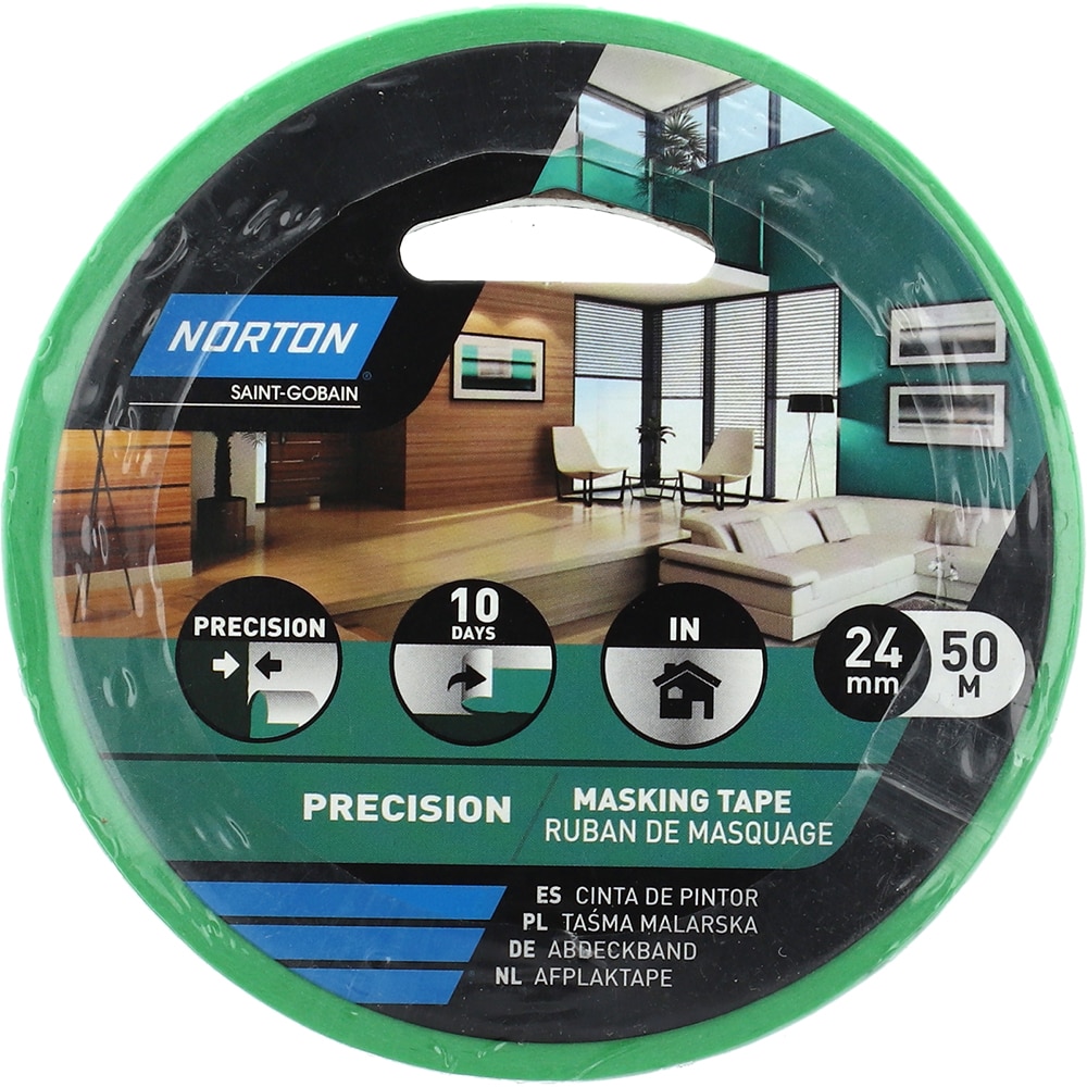 Banda adeziva mascare NORTON Precision, 24mm x 50m, verde