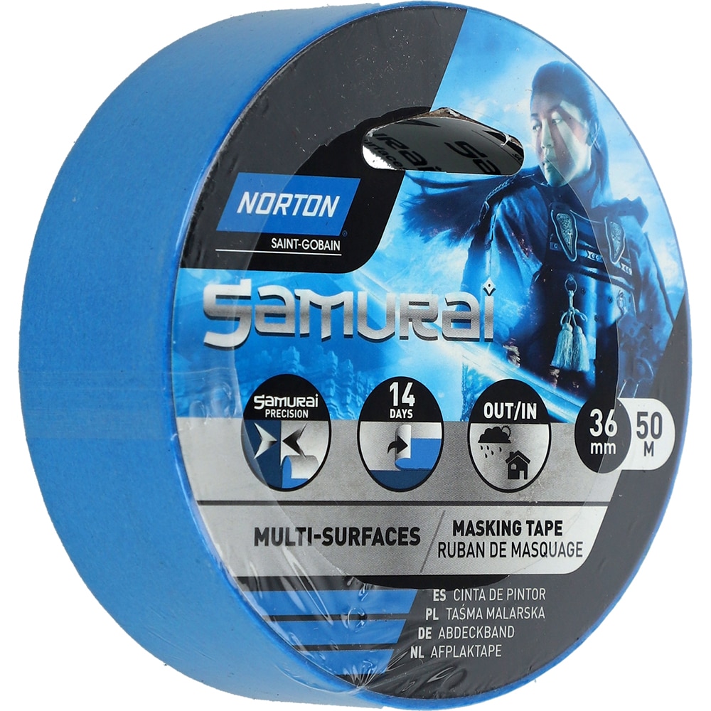 Banda adeziva multifunctionala NORTON Samurai, multisuprafete, 36mm x 50m, albastru