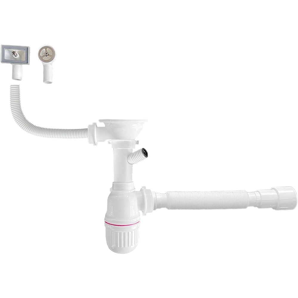 Kit scurgere chiuveta B03 MFO45, plastic si inox, alb