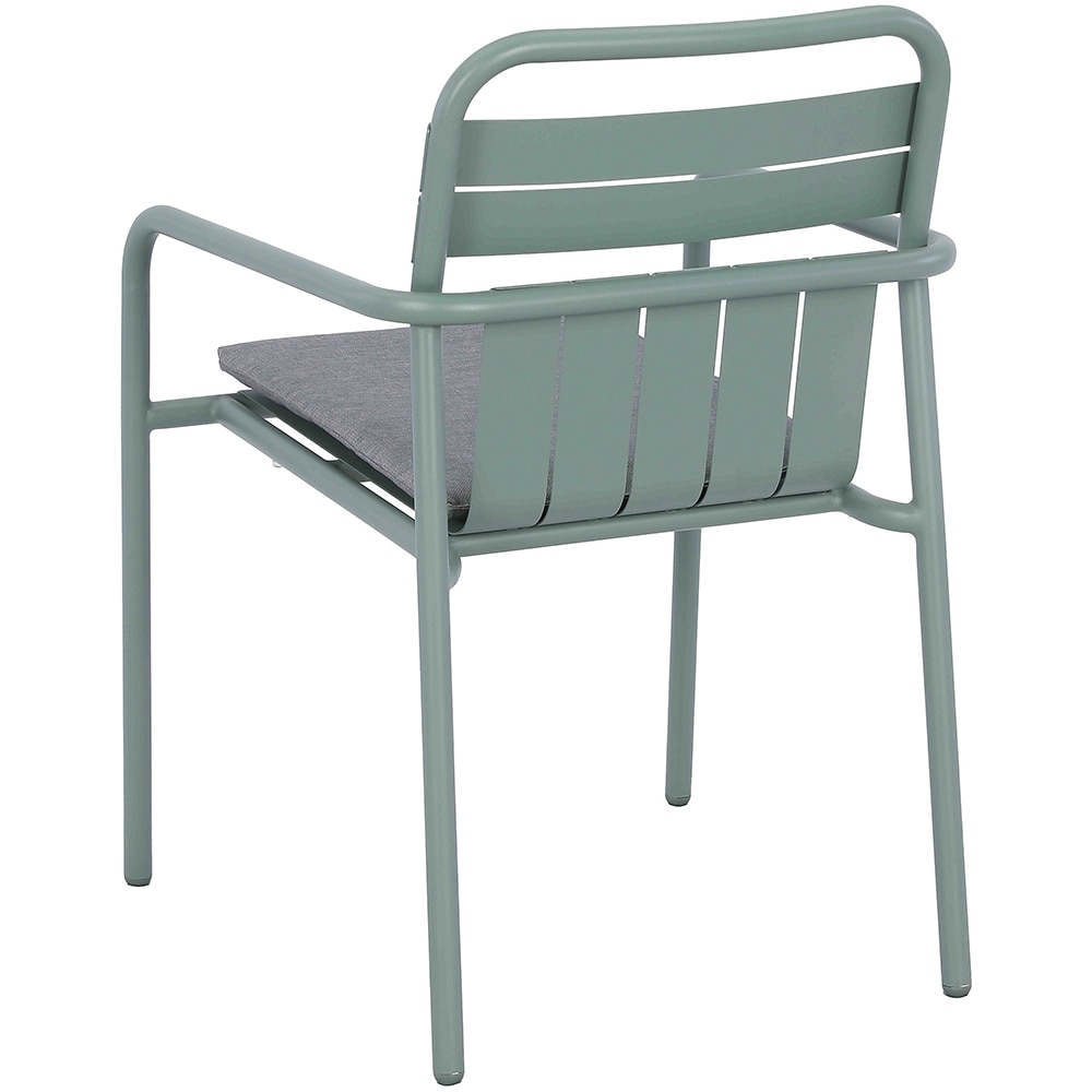 Scaun terasa GOODHOME Lithari, otel, 58 x 57 x 83.4 cm, verde