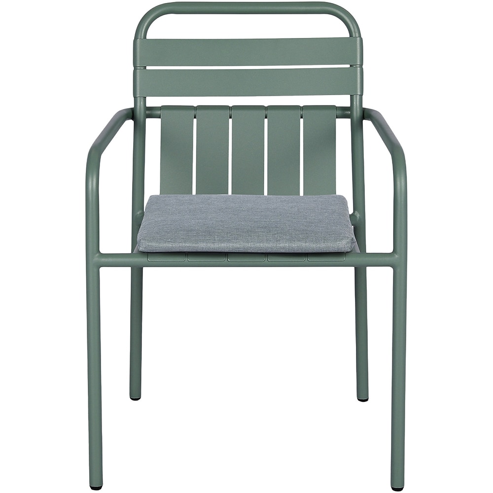 Scaun terasa GOODHOME Lithari, otel, 58 x 57 x 83.4 cm, verde