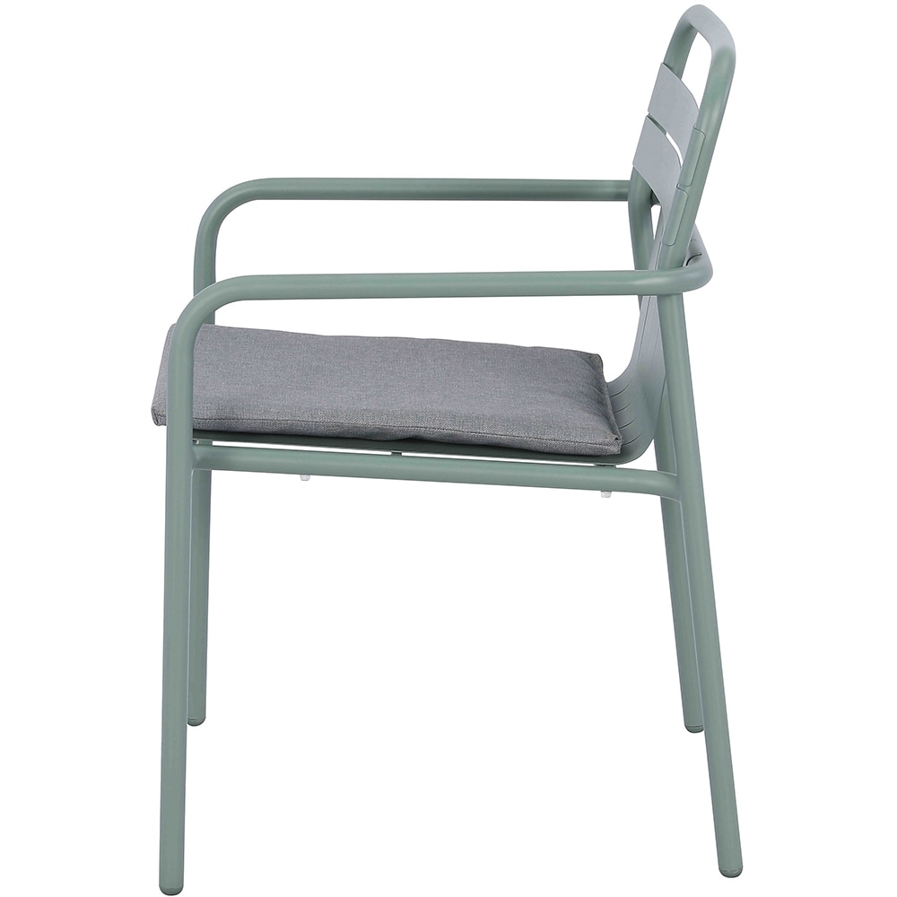 Scaun terasa GOODHOME Lithari, otel, 58 x 57 x 83.4 cm, verde