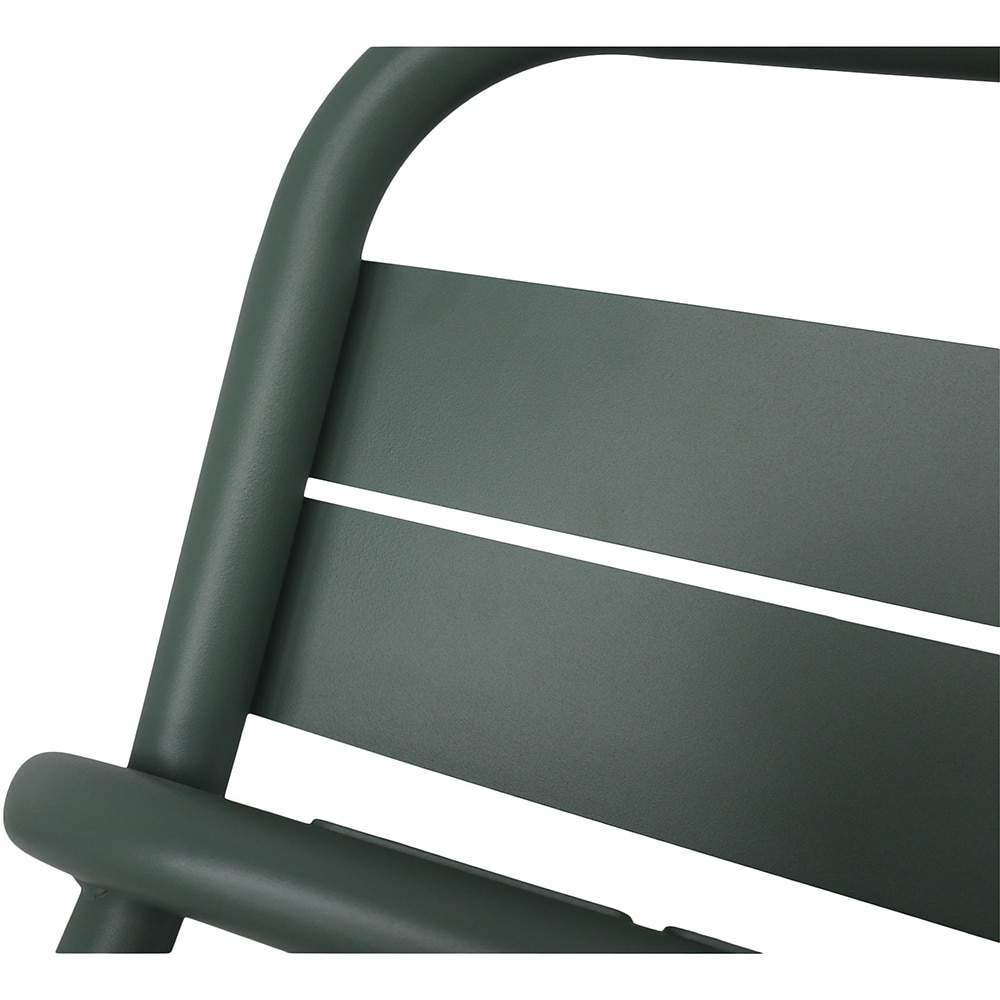 Scaun terasa GOODHOME Lithari, otel, 58 x 57 x 83.4 cm, verde