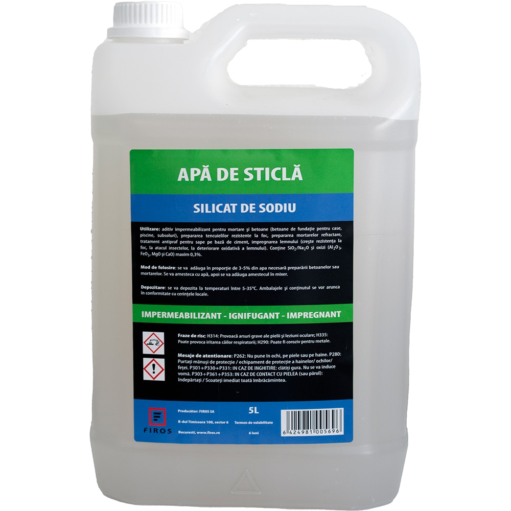 Apa de sticla, silicat de sodiu, 5 kg