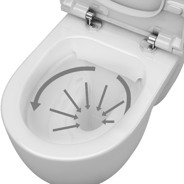 Vas WC GOODHOME Winam, 40x35.5x53.5 cm, alb