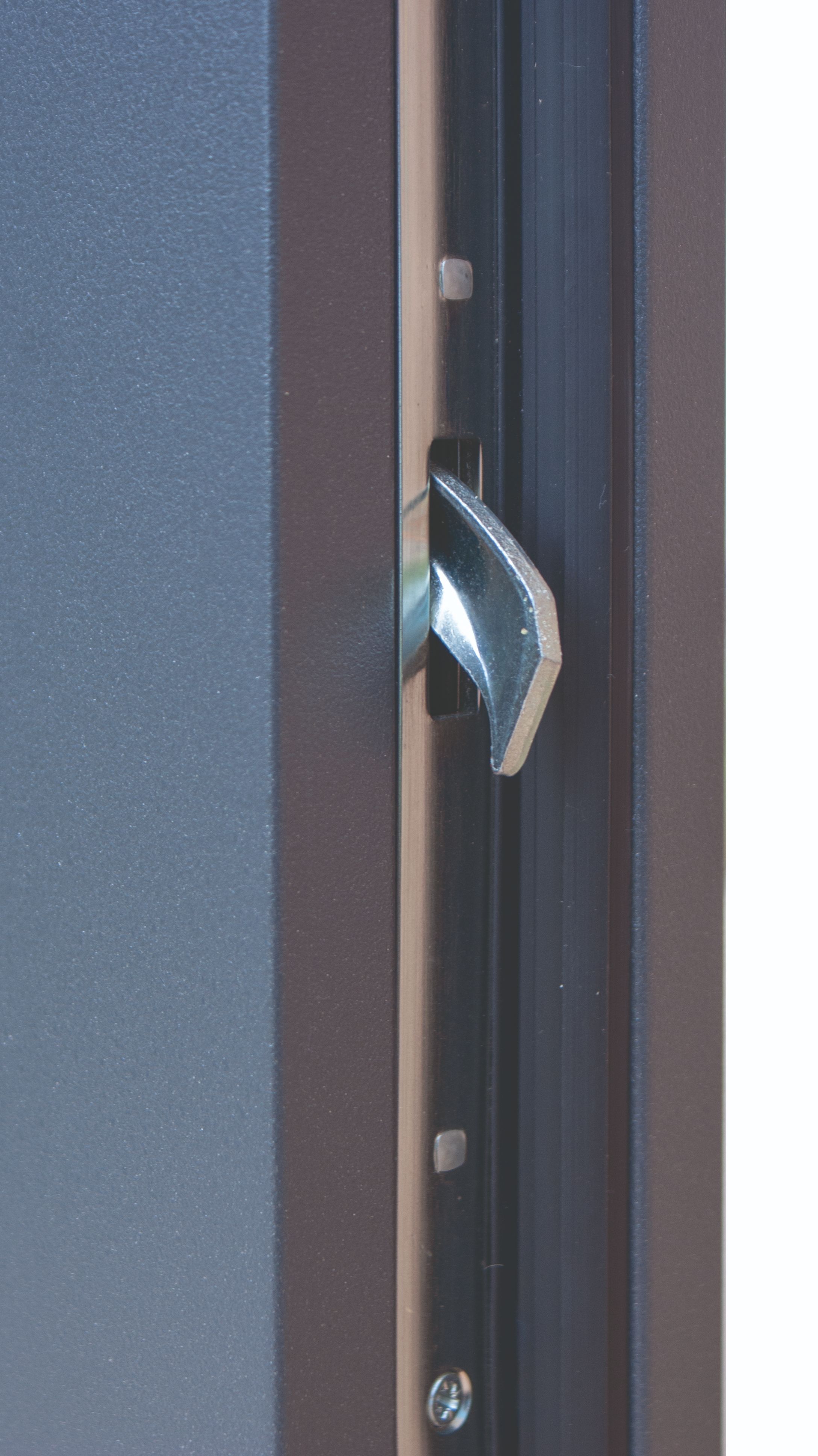 Usa de exterior pentru casa, metalica, gri, dreapta, 205 x 88 cm  Fortia Cecina