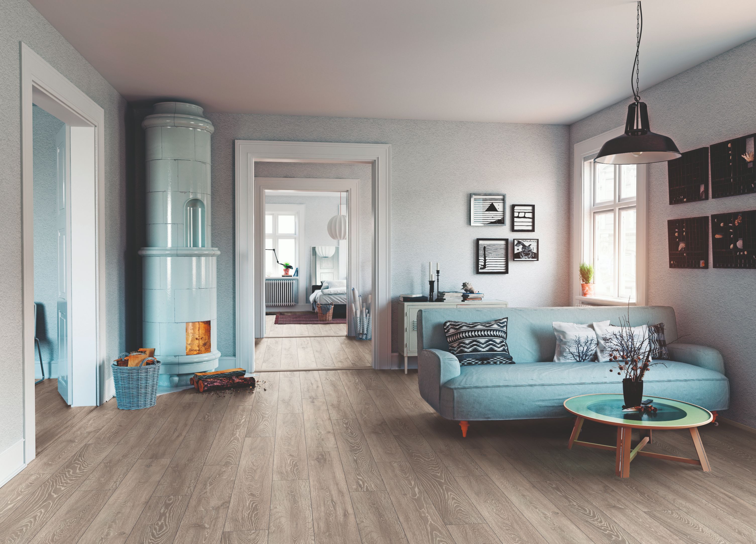 Parchet laminat, MDF, 12 mm, 1.48 mp/cut  Atlantic