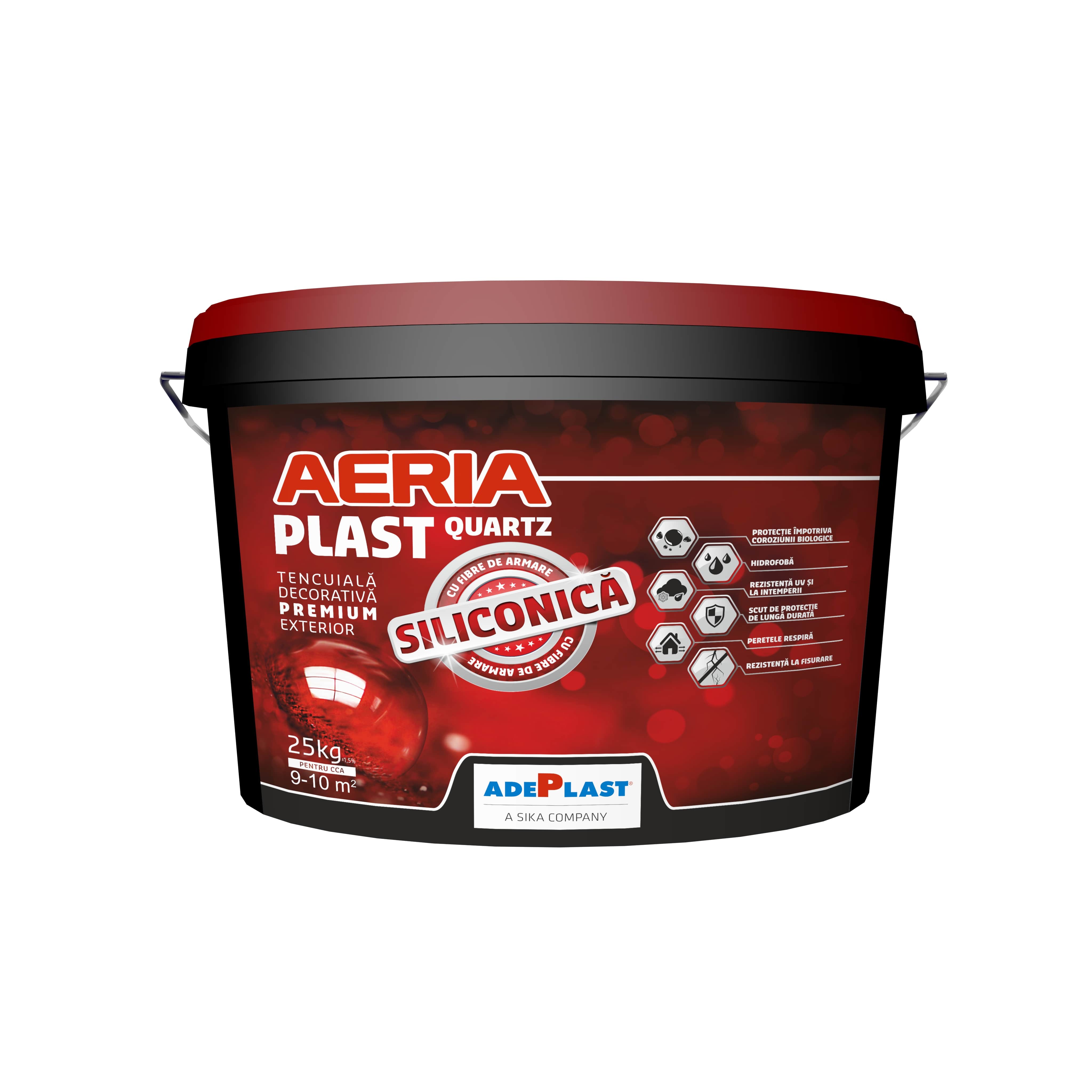 Tencuiala decorativa siliconica, Artar, 25 kg  Adeplast Aeria Quartz