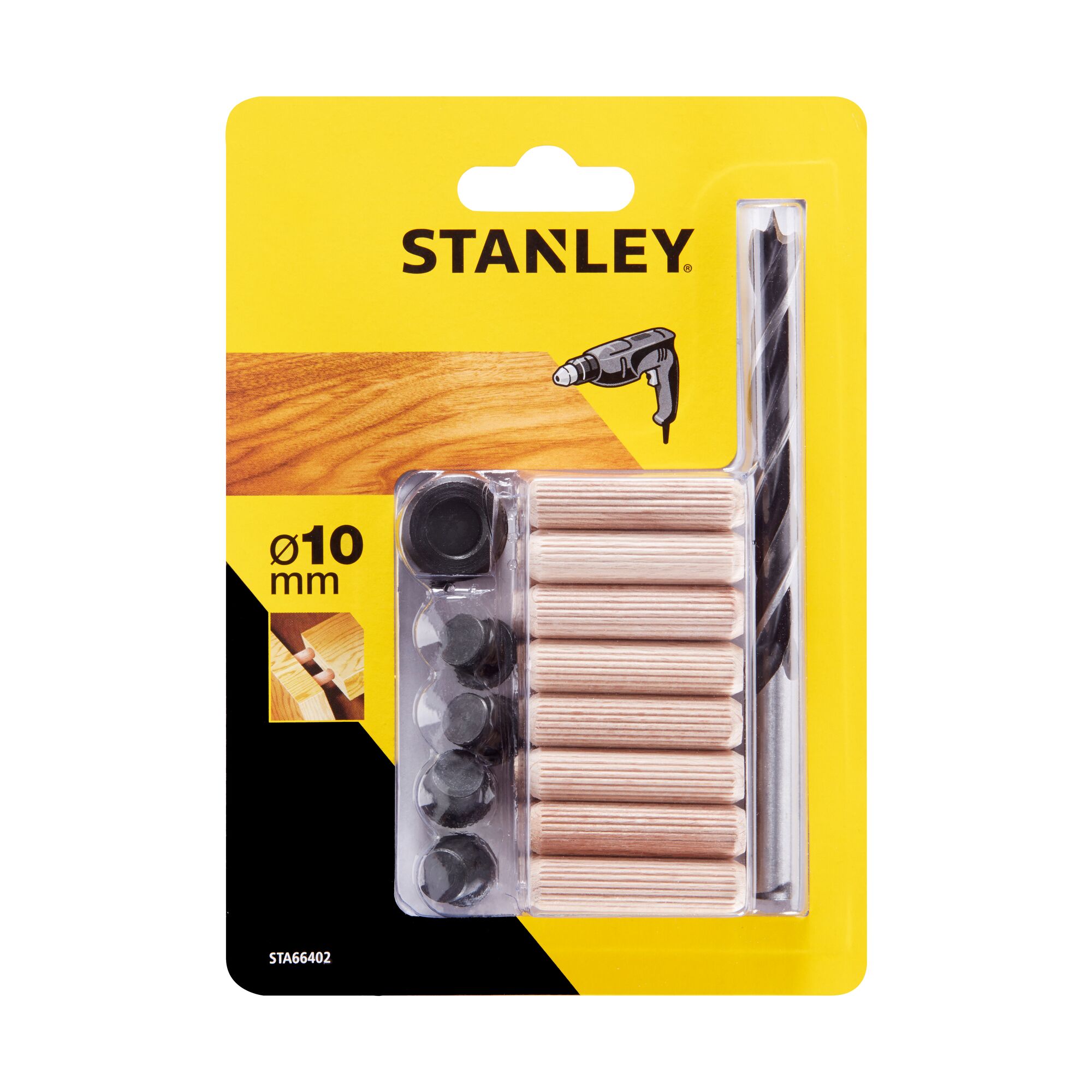 Set cepuri lemn 10 mm limitator • Stanley STA66402-QZ