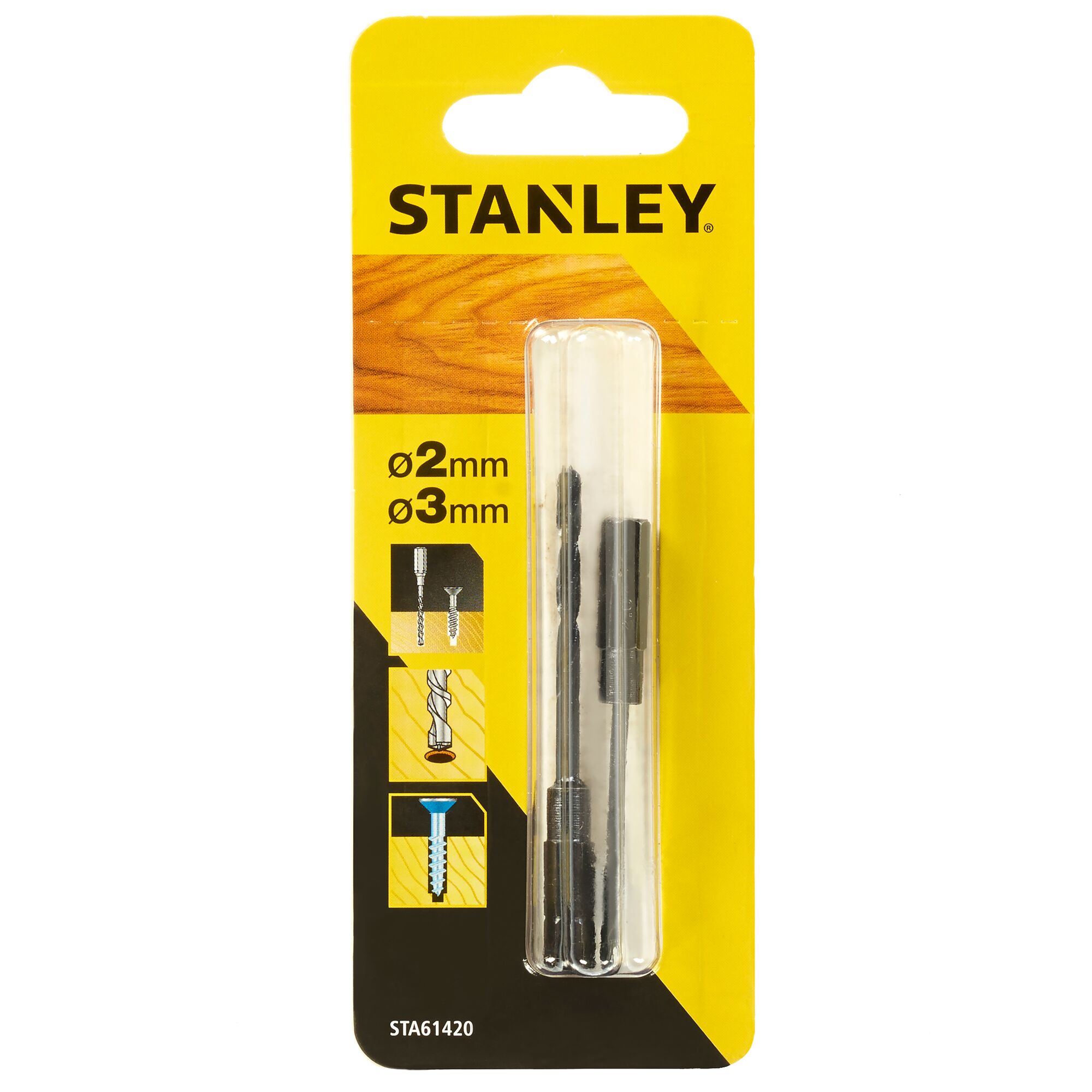 Set burghie de ghidare Stanley STA61420-XJ, 2/3 mm, tija 6 mm