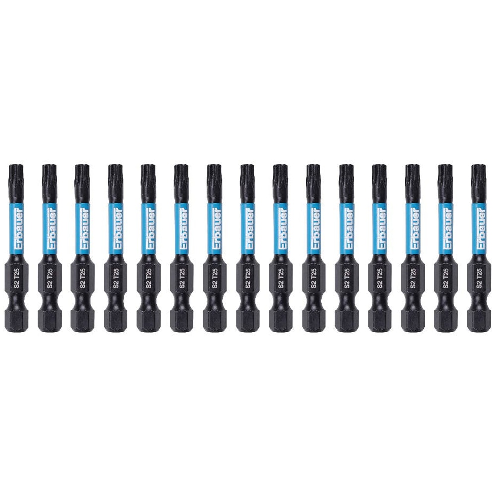 Set 15 biti ERBAUER, TX25, 50mm