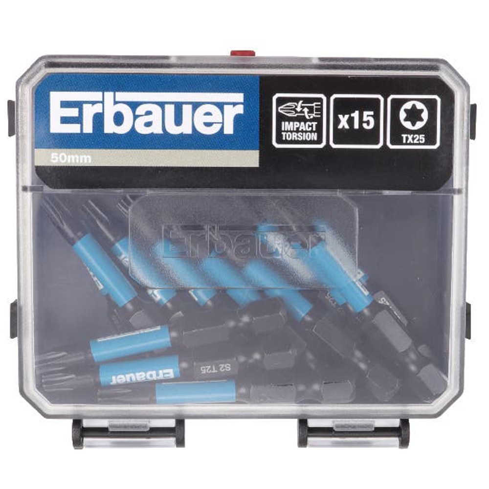 Set 15 biti ERBAUER, TX25, 50mm