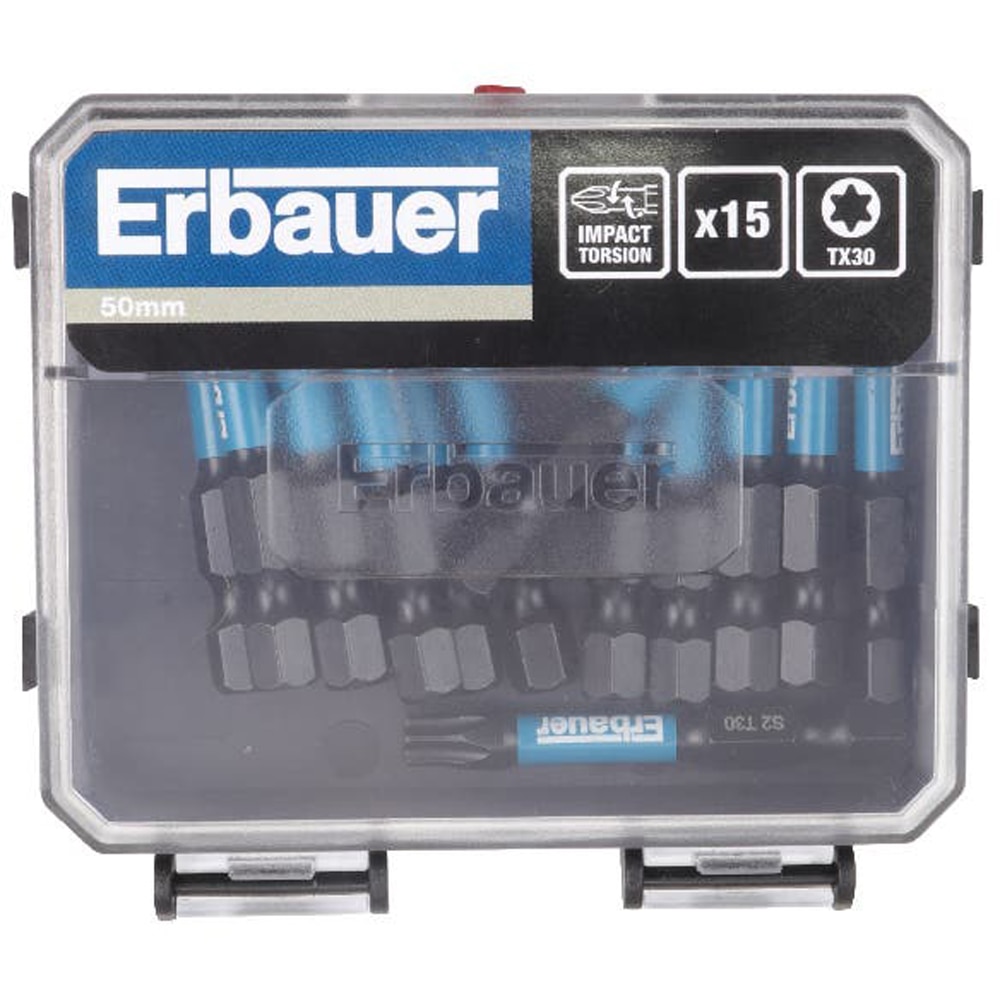 Set 15 biti ERBAUER, TX30, 50mm