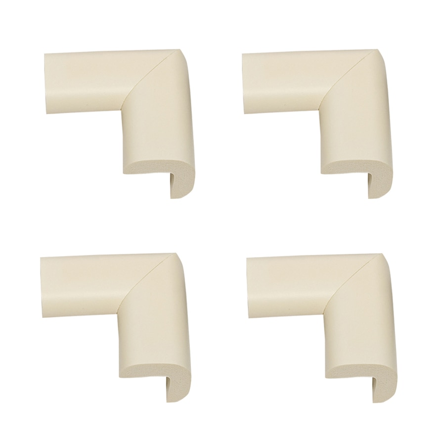 Set coltare protectoare cauciuc, crem, 4 buc Car-Boy Kidland