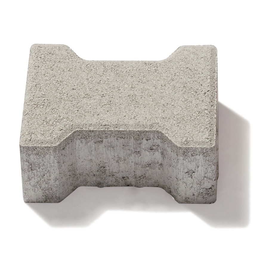 Pavaj dublu T, beton, gri, 20 x 16.5 x 6 cm • Symmetrica
