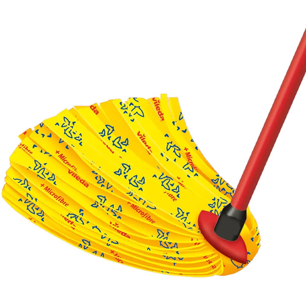 Mop cu maner euroclick VILEDA SuperMocio Soft, microfibra, multicolor