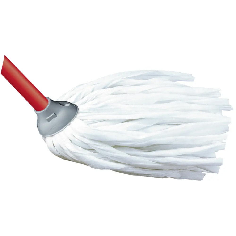 Mop cu maner VILEDA, vascoza, 130 cm, alb-rosu