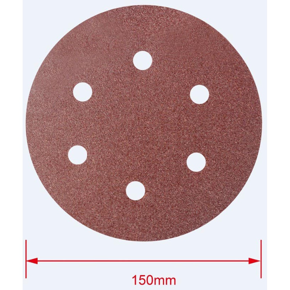 Set foi slefuire perforate MAC ALLISTER, 150 mm, P80, 5buc