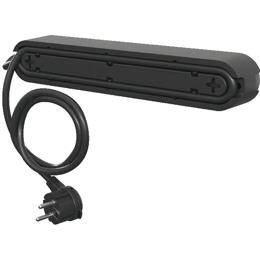 Prelungitor JACOBSEN, 4 prize Schuko, 1.5 m, 1.5 mm, cu intrerupator, negru