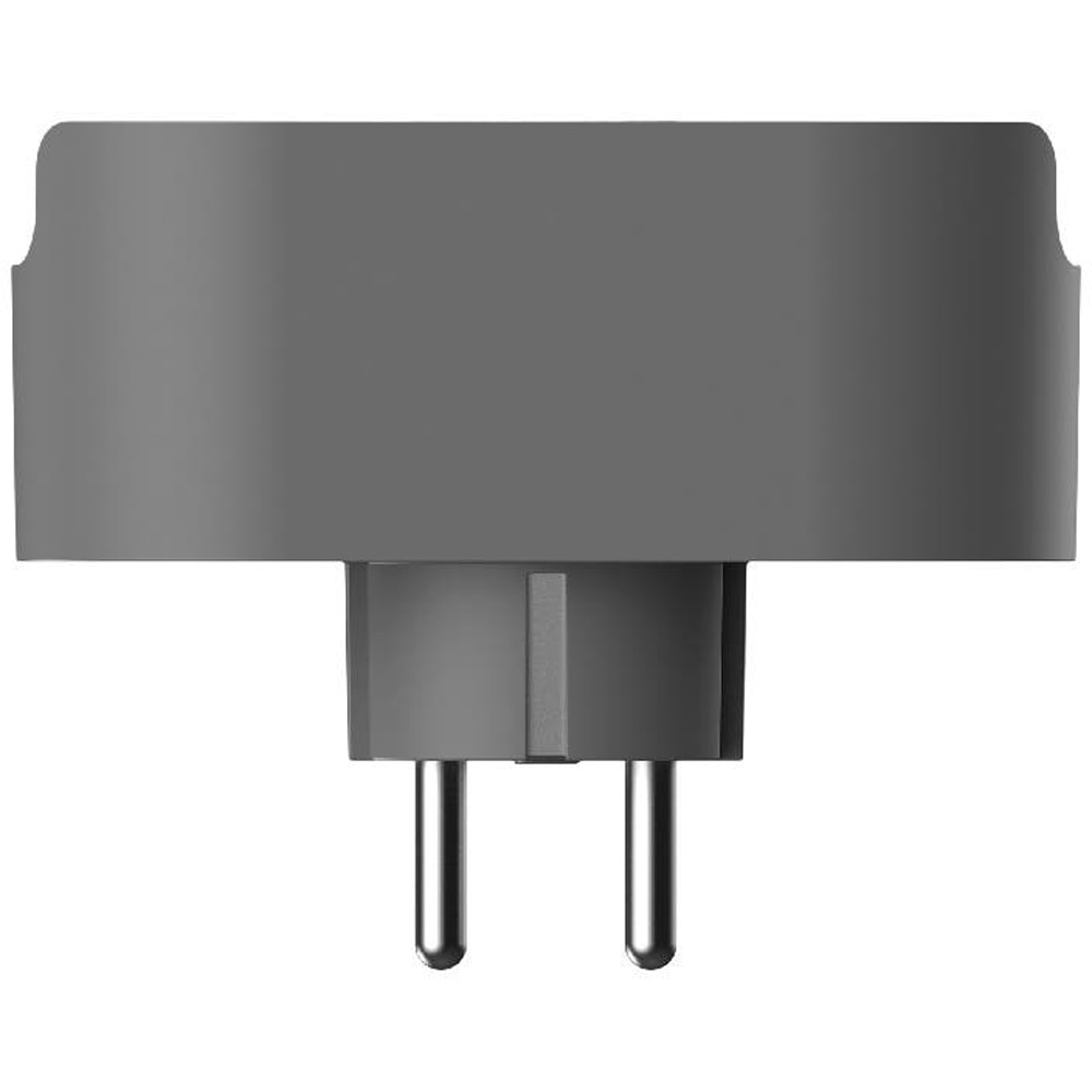 Adaptor priza Jacobsen, 2 prize, 16A, alb-gri