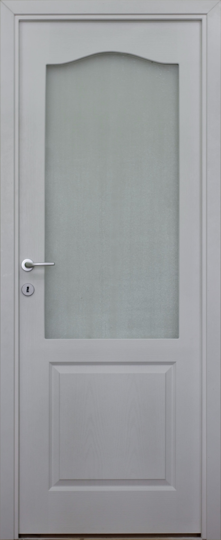 Usa de interior cu geam, alb, reversibila, mdf, 203 x 78 cm, toc inclus  Anatolia