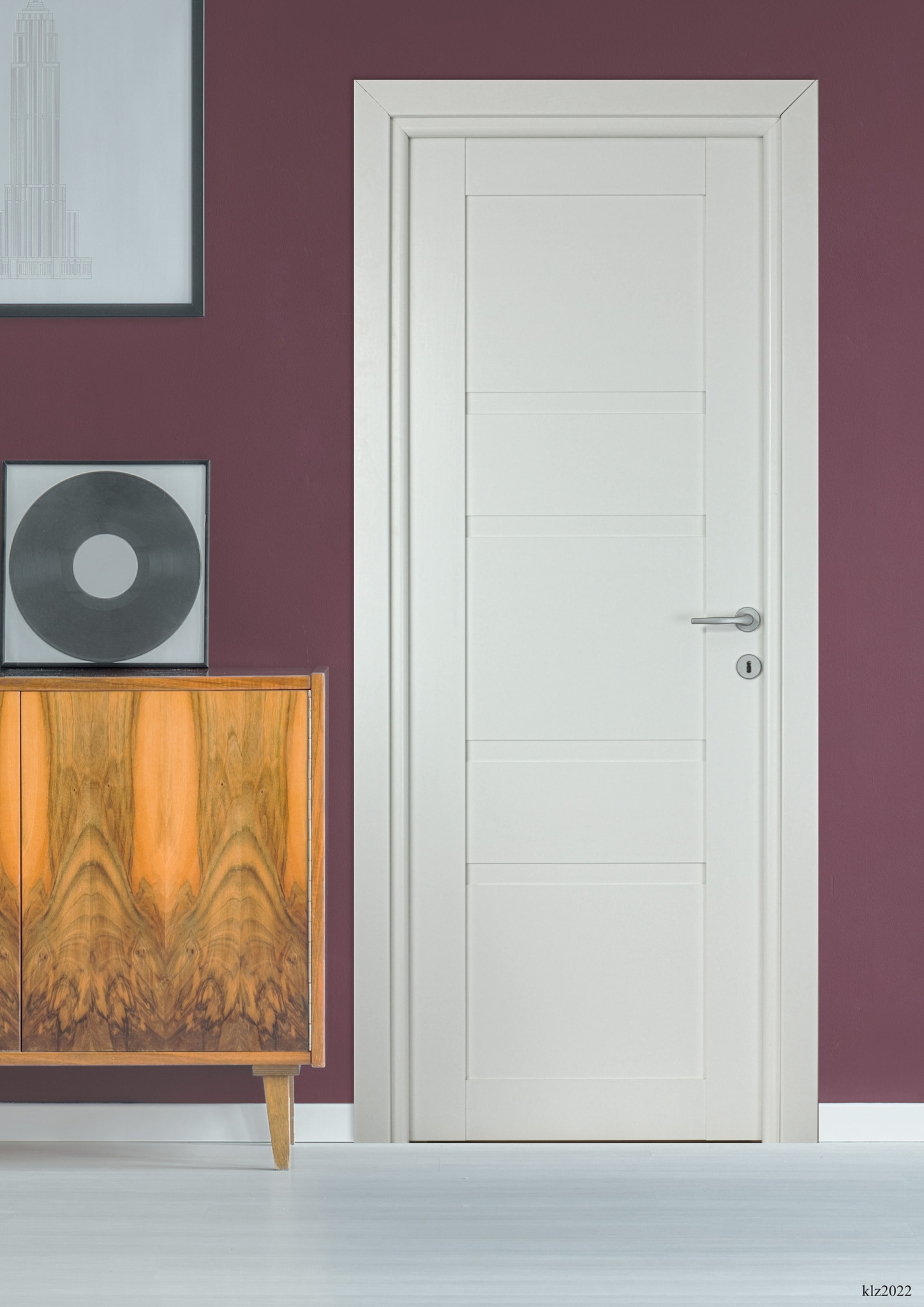 Usa de interior  alb, reversibila, mdf, 203 x 88 cm, toc inclus  Bella