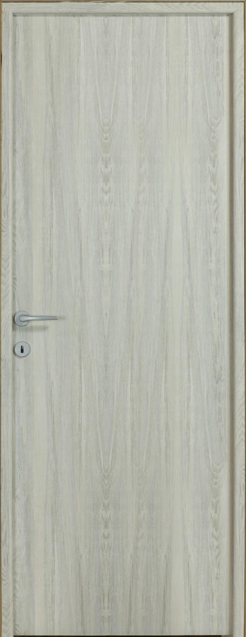 Usa de interior fara geam, gri, reversibila, mdf, 203 x 68 cm, toc inclus • Karpat