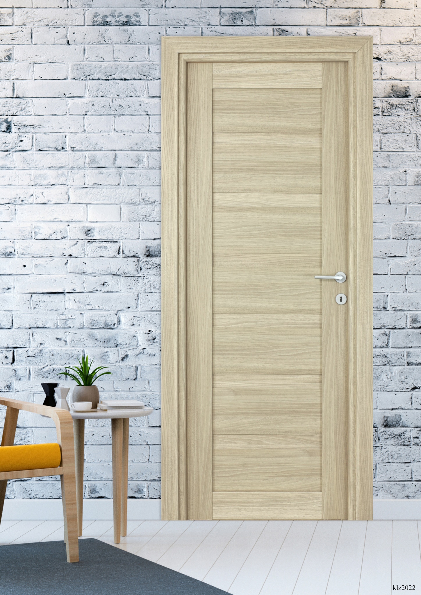 Usa de interior  maro, reversibila, mdf, 203 x 68 cm, toc inclus  Tisa