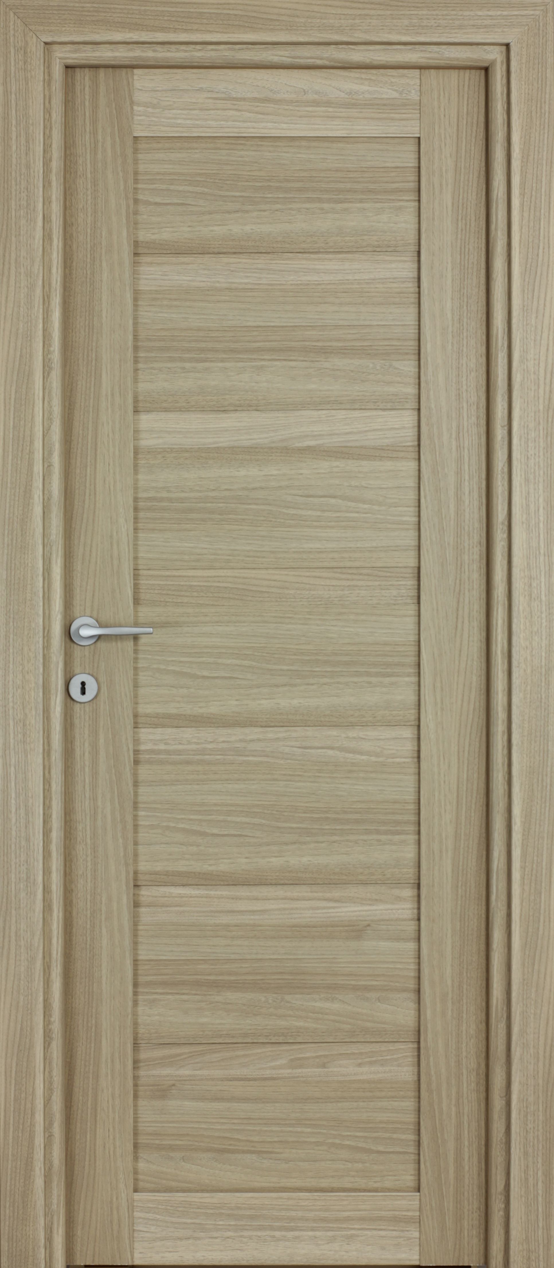 Usa interior Tisa, fara geam, reversibila, MDF, 78 x 203 cm, maro deschis