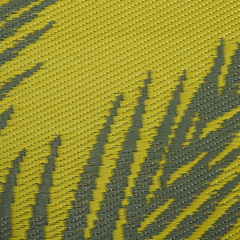 Covor exterior, verde/gri/galben, polipropilena, 170 x 120 cm • GoodHome Malaita