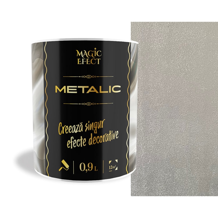 Vopsea gri deschis, 05, 0.9L, Magic Efect Metalic