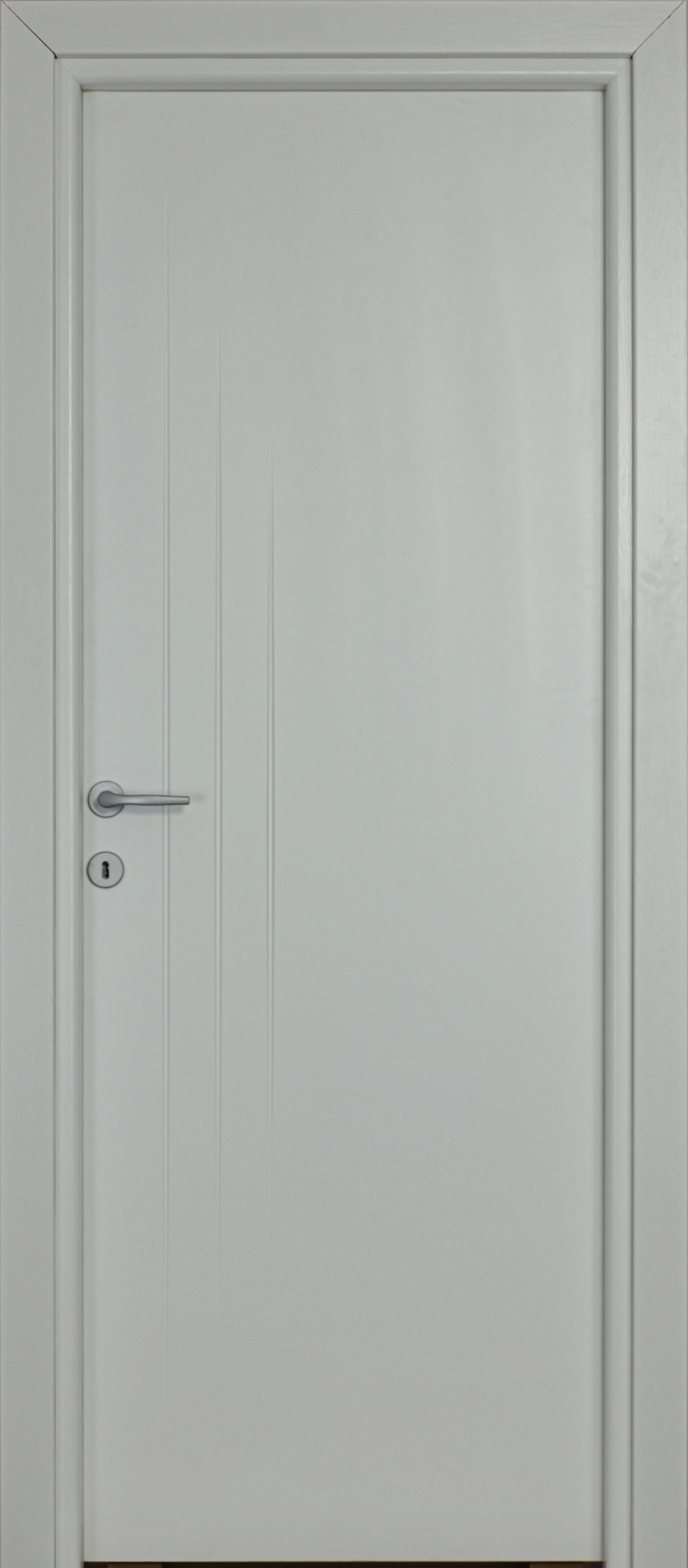 Usa de interior  alb, reversibila, mdf, 203 x 68 cm, toc inclus  Three Lines