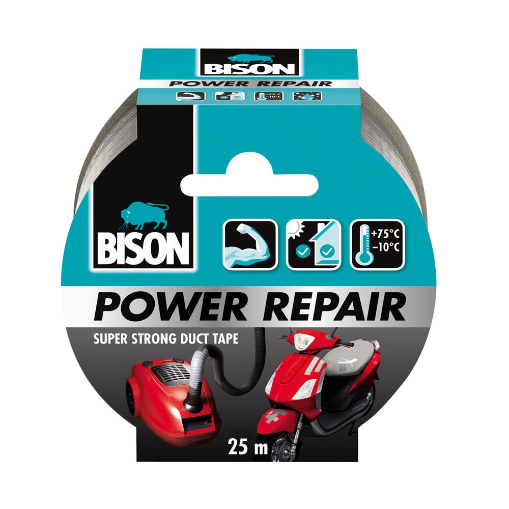 Banda adeziva texturata 5 cm x 10 m Gri  Bison