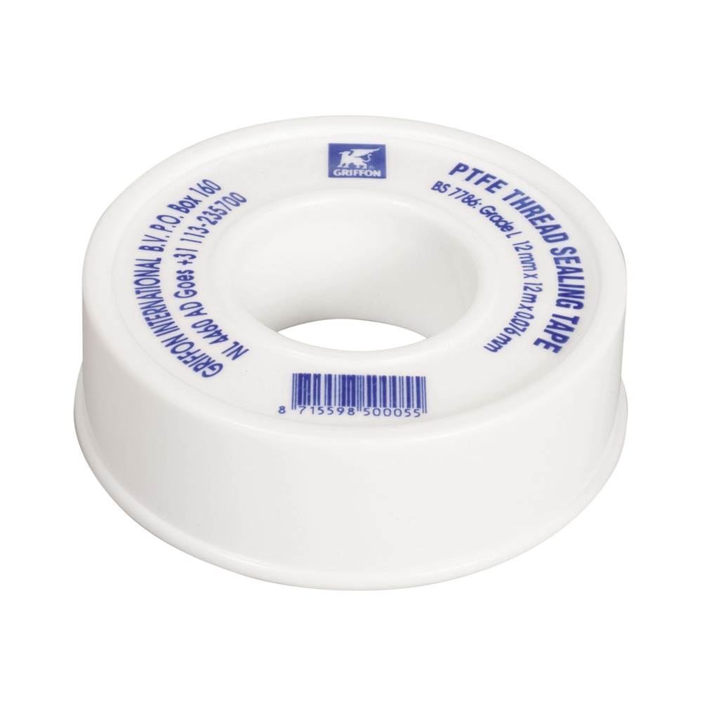 Banda teflon 1.2 cm x 12 m Alb  Griffon