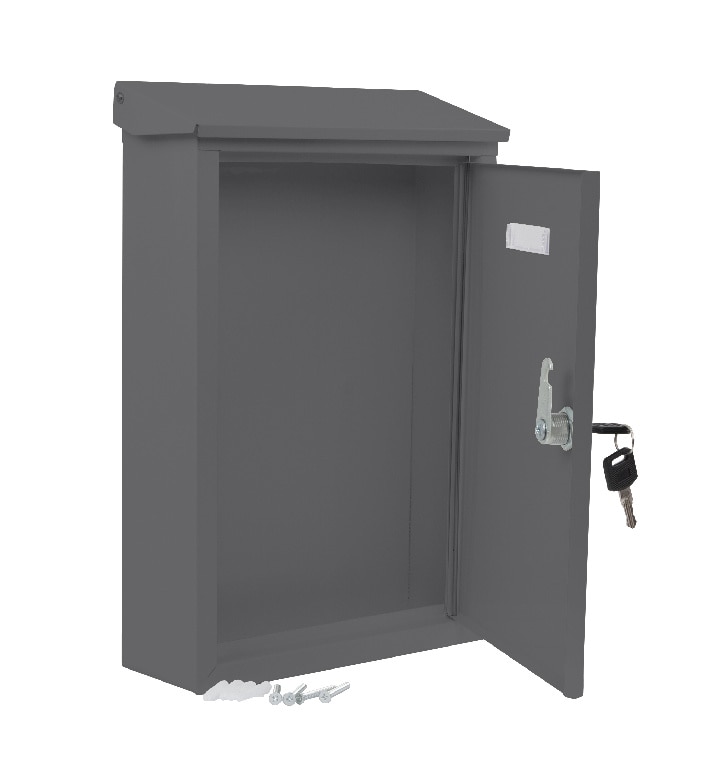 Cutie posta SMITH AND LOCKE, Inchidere cheie, 90 x 238 x 355mm, gri