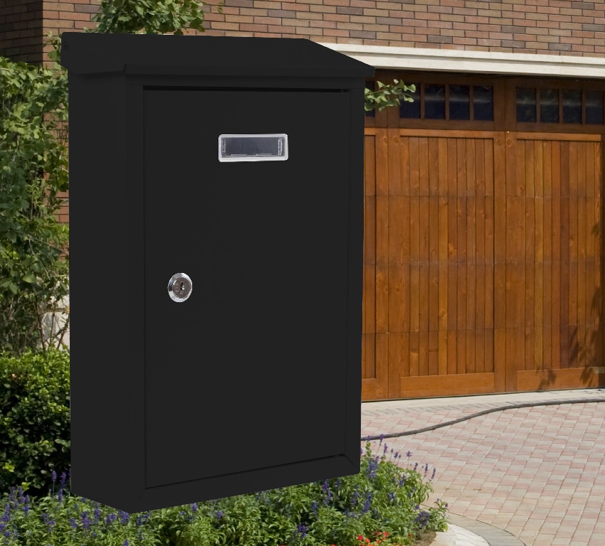 Cutie posta SMITH AND LOCKE, Inchidere cheie, 90 x 238 x 355mm, negru