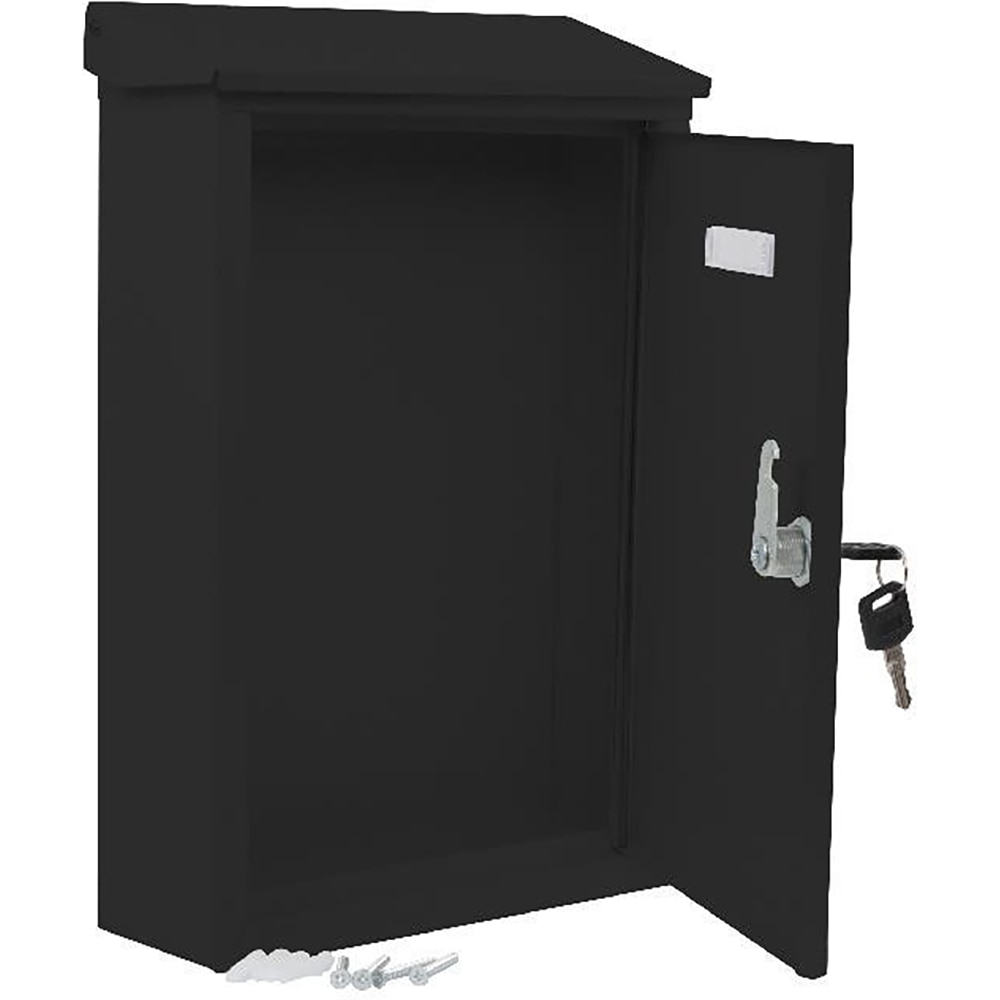 Cutie posta SMITH AND LOCKE, Inchidere cheie, 90 x 238 x 355mm, negru