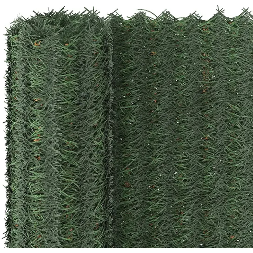 Gard artificial 3 culori KLIKSTROM, 30 x 10cm, PVC, verde