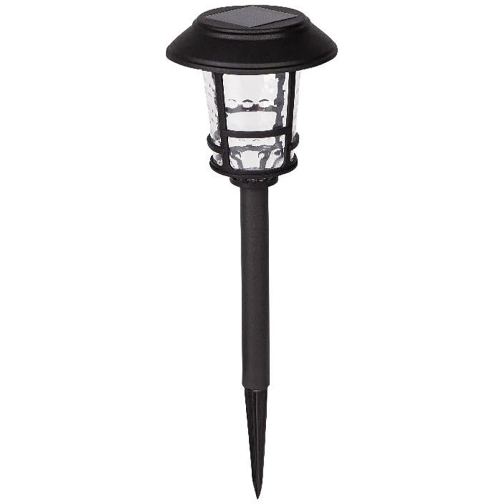 Lampa solara LED, 5000K, plastic, negru