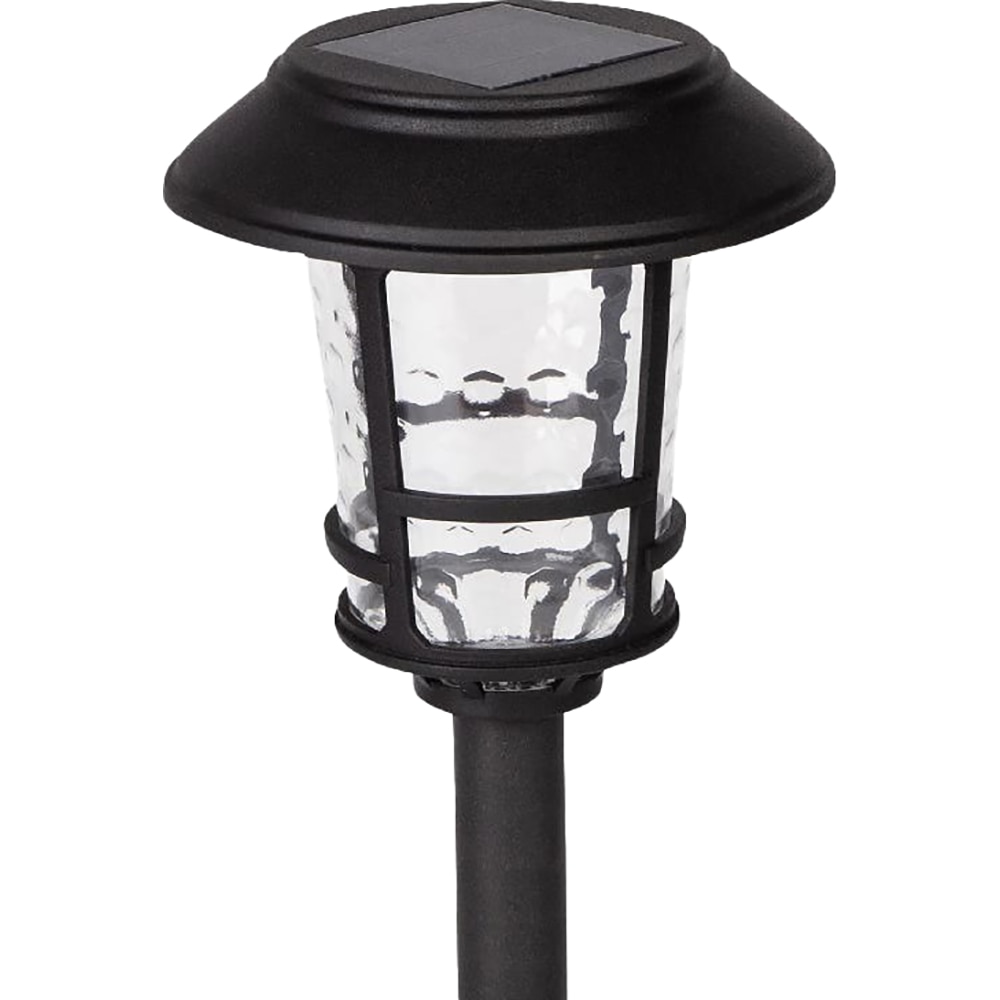 Lampa solara LED, 5000K, plastic, negru