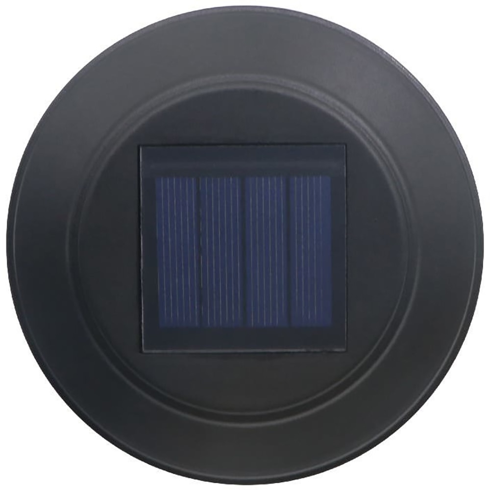 Lampa solara LED, 5000K, plastic, negru