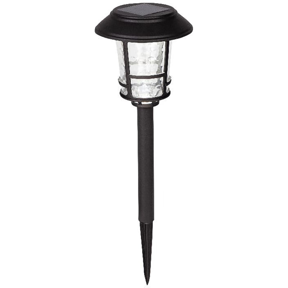 Lampa solara LED, 5000K, plastic, negru
