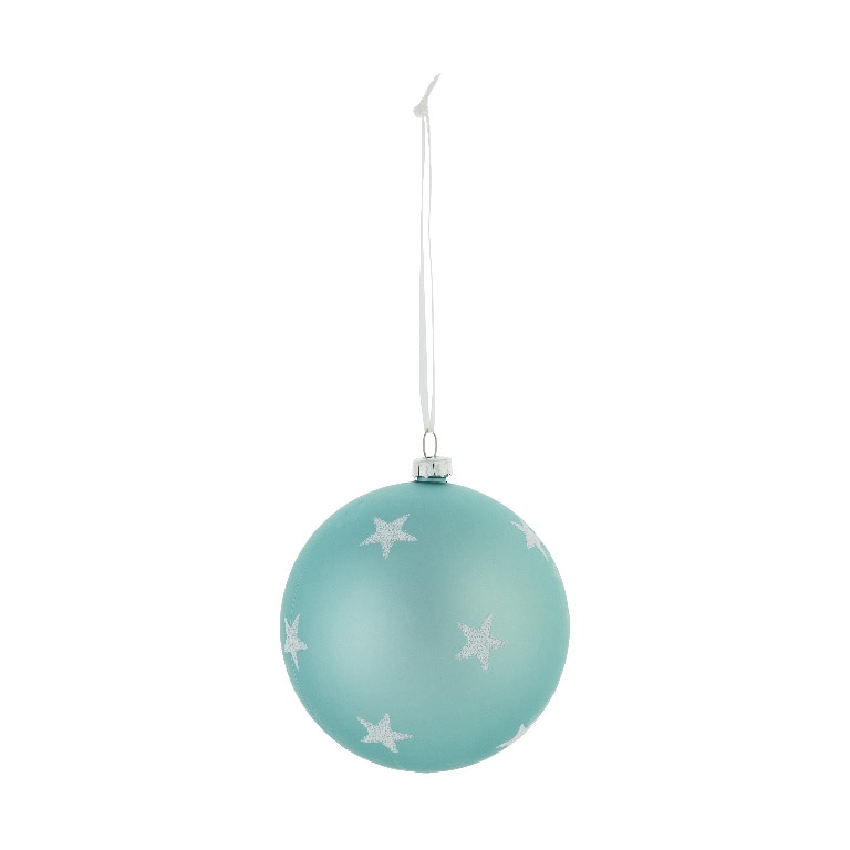 Glob de Craciun, 8 cm, plastic, albastru